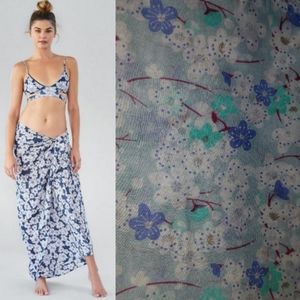 New acacia swimwear blue cherry blossom kuau pareo